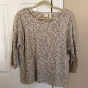 Chico’s lace side sweater